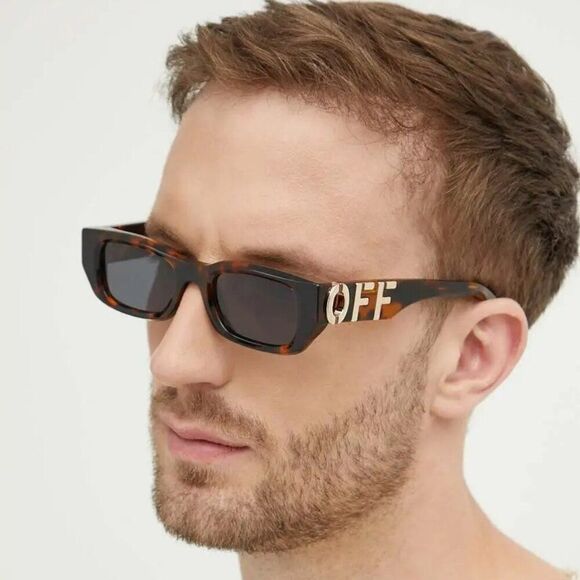 Off-White FILLMORE Women Sunglasses Havana Grey Square OERI124 6007 NEW main image 11